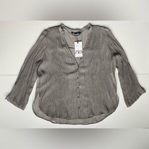 ZARA Women's Button Down Blouse